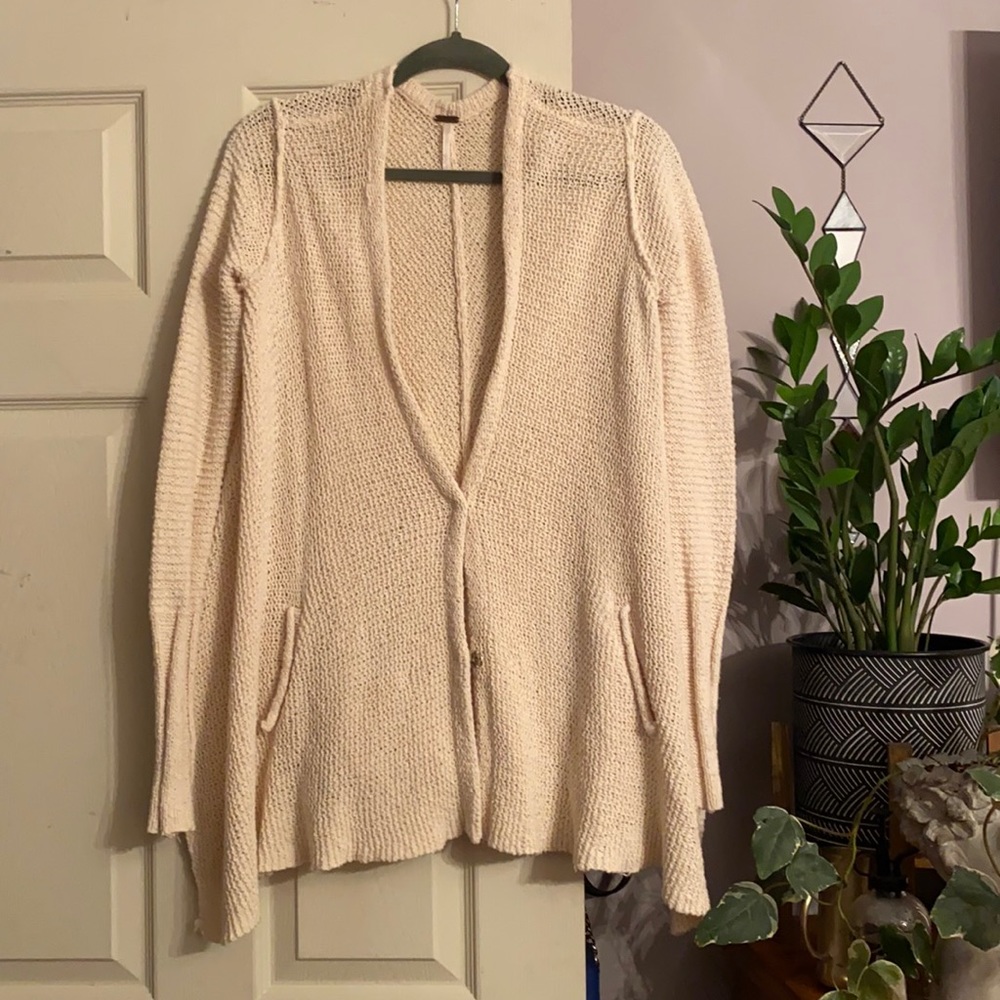 Free People cream cardigan!